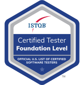 Badge for ISTQB certification thru ASTQB